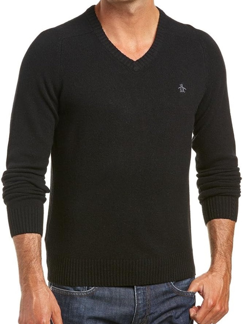 Original Penguin Slim Fit V-Neck Sweater